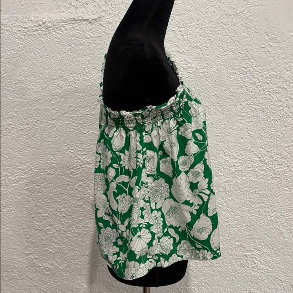 J. Crew Smocked one-shoulder top in Kelly floral Size XS - Picture 6 of 7
